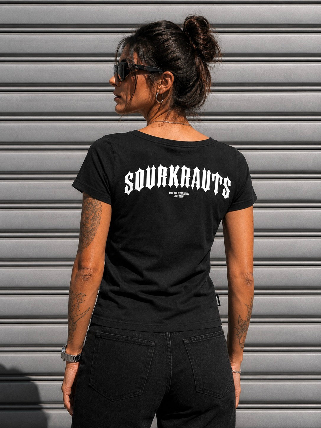 Girlyshirt | Spikes | Schwarz