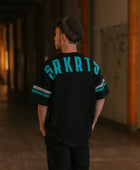 Oversized T-Shirt | Stripes | Black