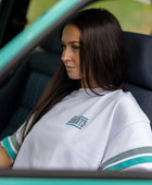 Oversized T-Shirt | Stripes | White