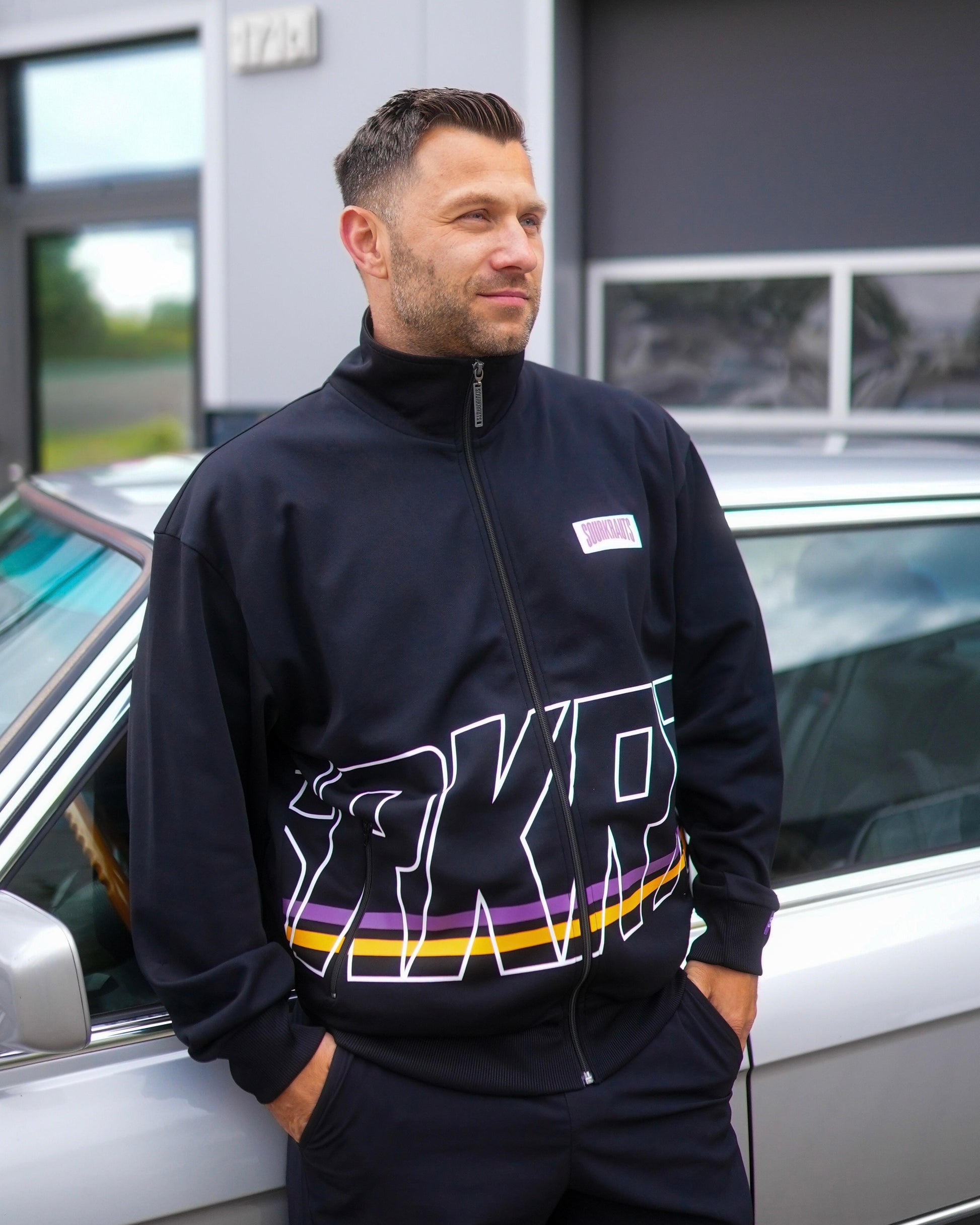 Track Club Jacke | SRKRTS | Schwarz