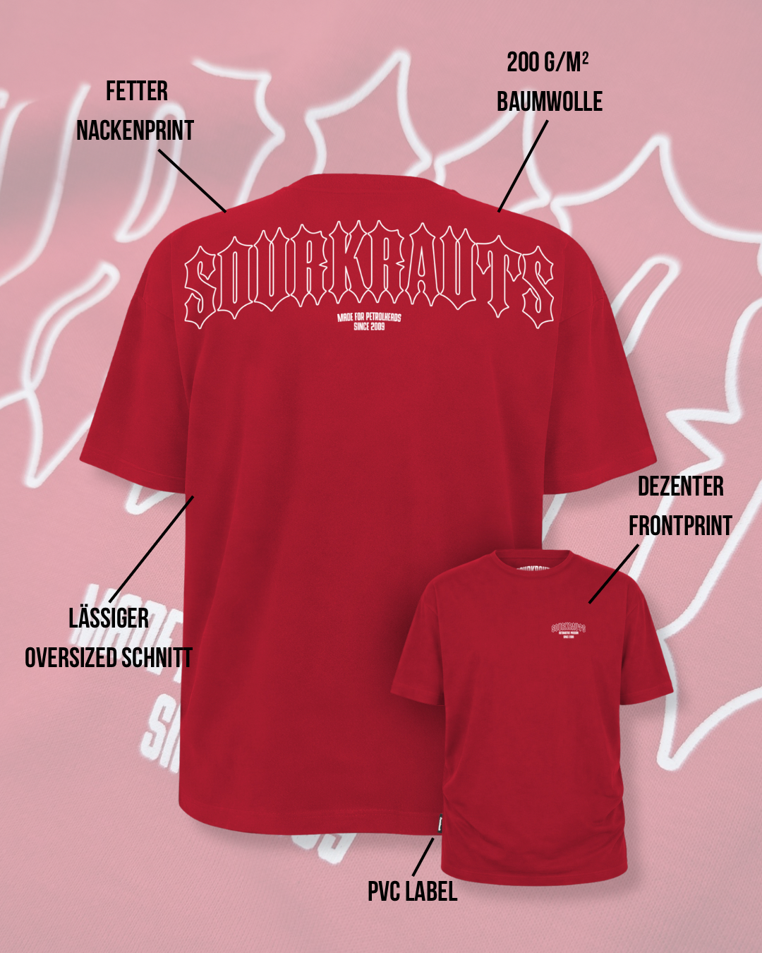 Oversized |T-Shirt |  Spikes | Rot