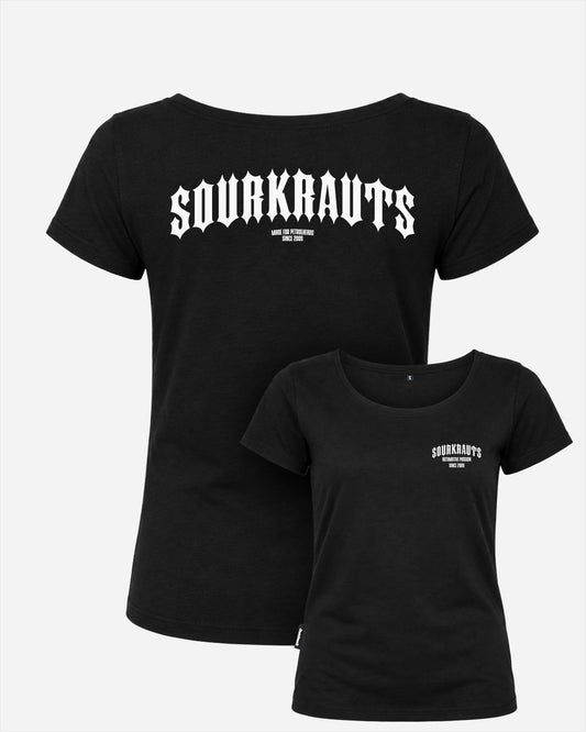 Girlyshirt | Spikes | Schwarz