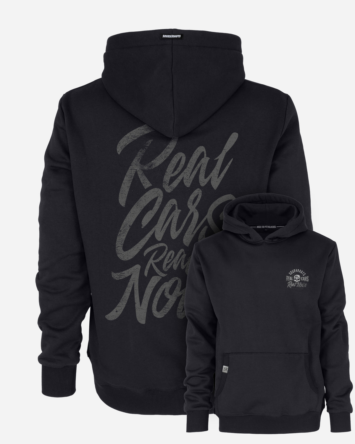 Unisex Hoodie | Real Cars Real Noise | Schwarz