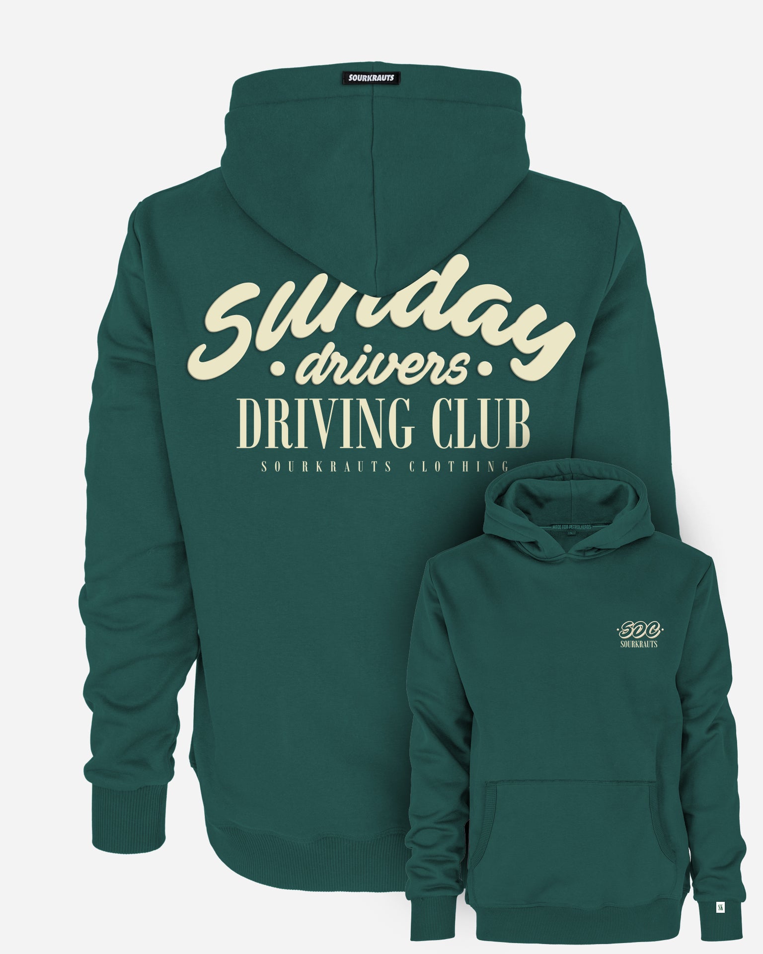 Unisex Hoodie | Sunday Drivers | Grün