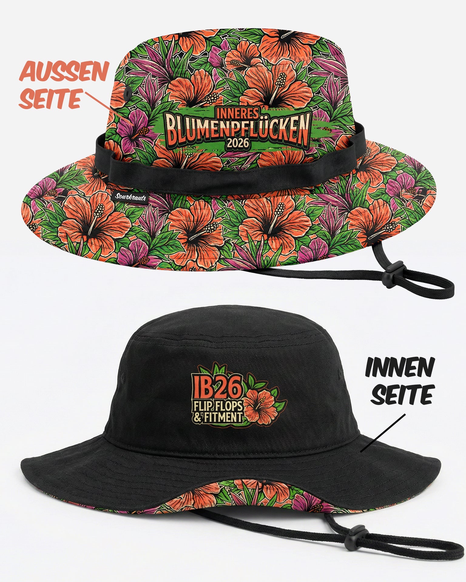 Limited Edition | Reversible Hat Inner Flower Picking 2026