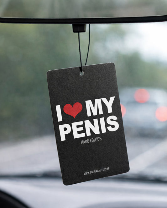 Air freshener I Love My Penis - Hard Edition -