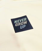 Oversized Hoodie | Never Grow Up | Vanilla Cream I UNISEX