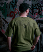 Oversized | T-Shirt | Spikes | Olive