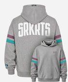 Oversized Unisex Hoodie | Stripes | Gray Melange