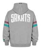 Oversized Unisex Hoodie | Stripes | Gray Melange