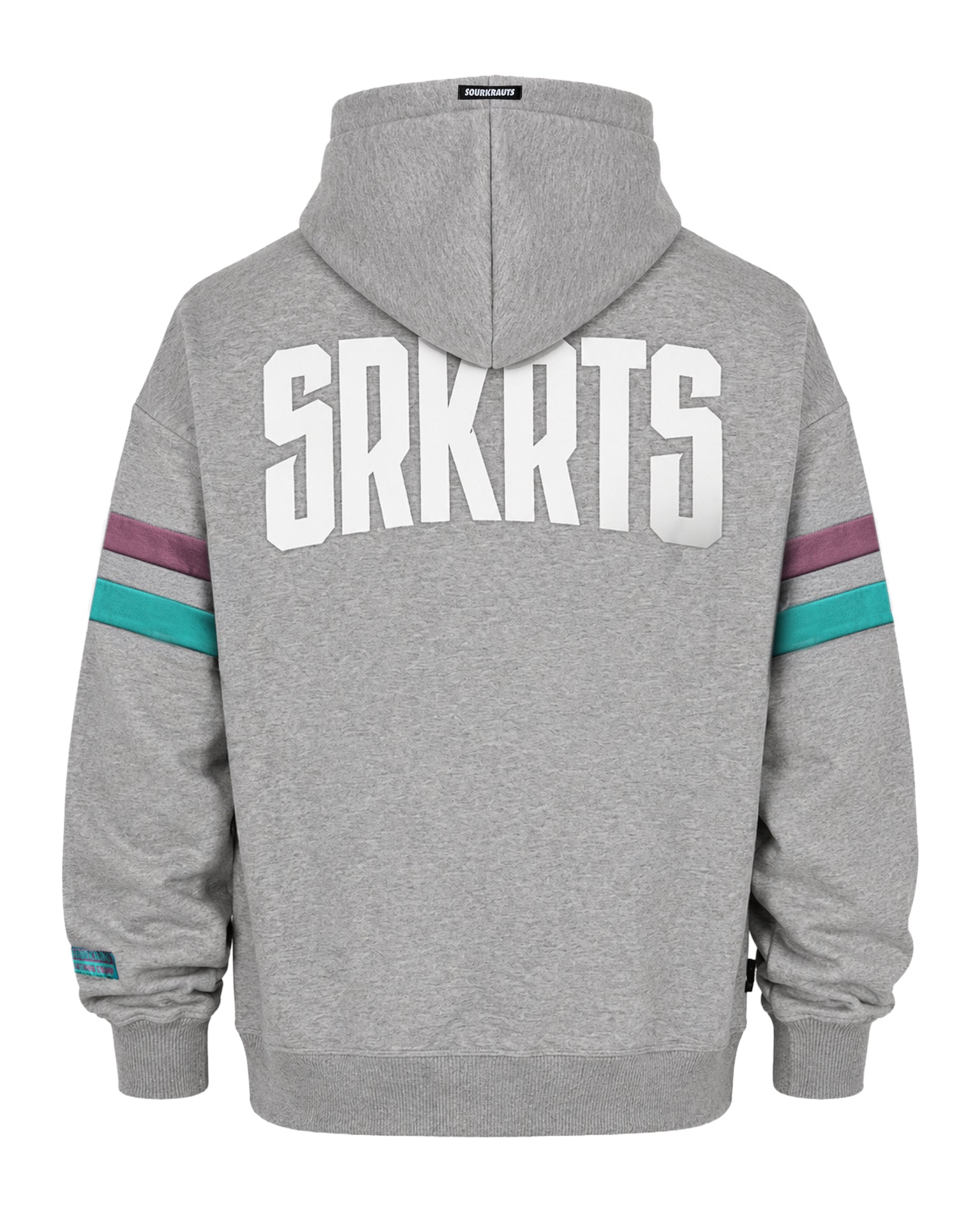 Oversized Unisex Hoodie | Stripes | Gray Melange