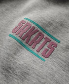 Oversized Unisex Hoodie | Stripes | Gray Melange