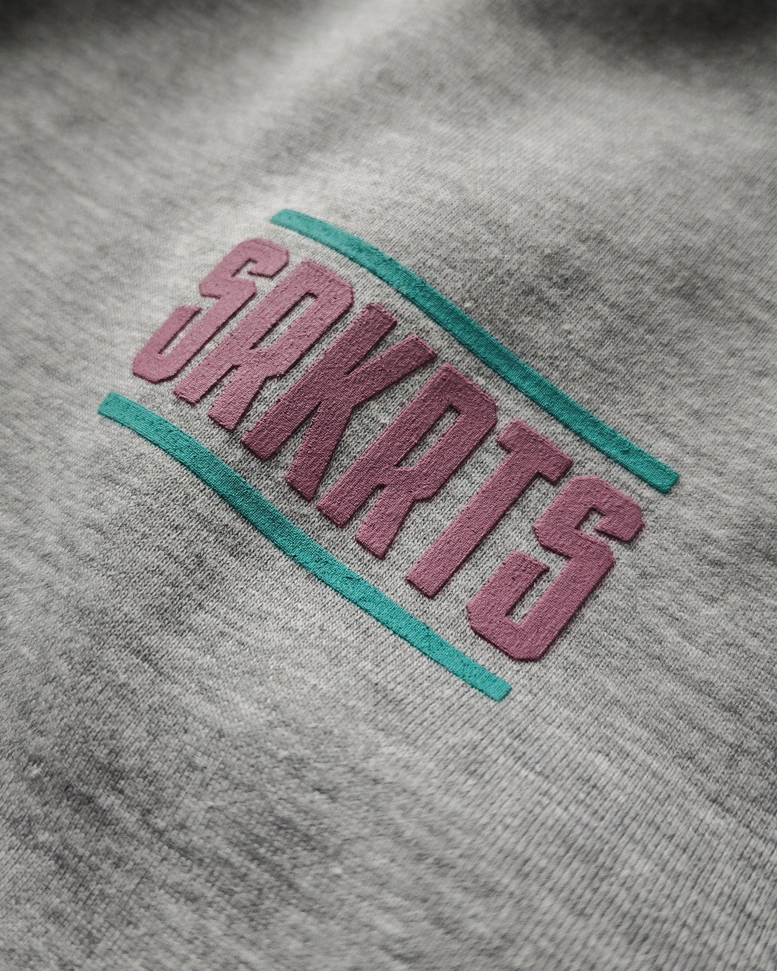 Oversized Unisex Hoodie | Stripes | Gray Melange