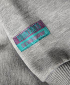 Oversized Unisex Hoodie | Stripes | Gray Melange