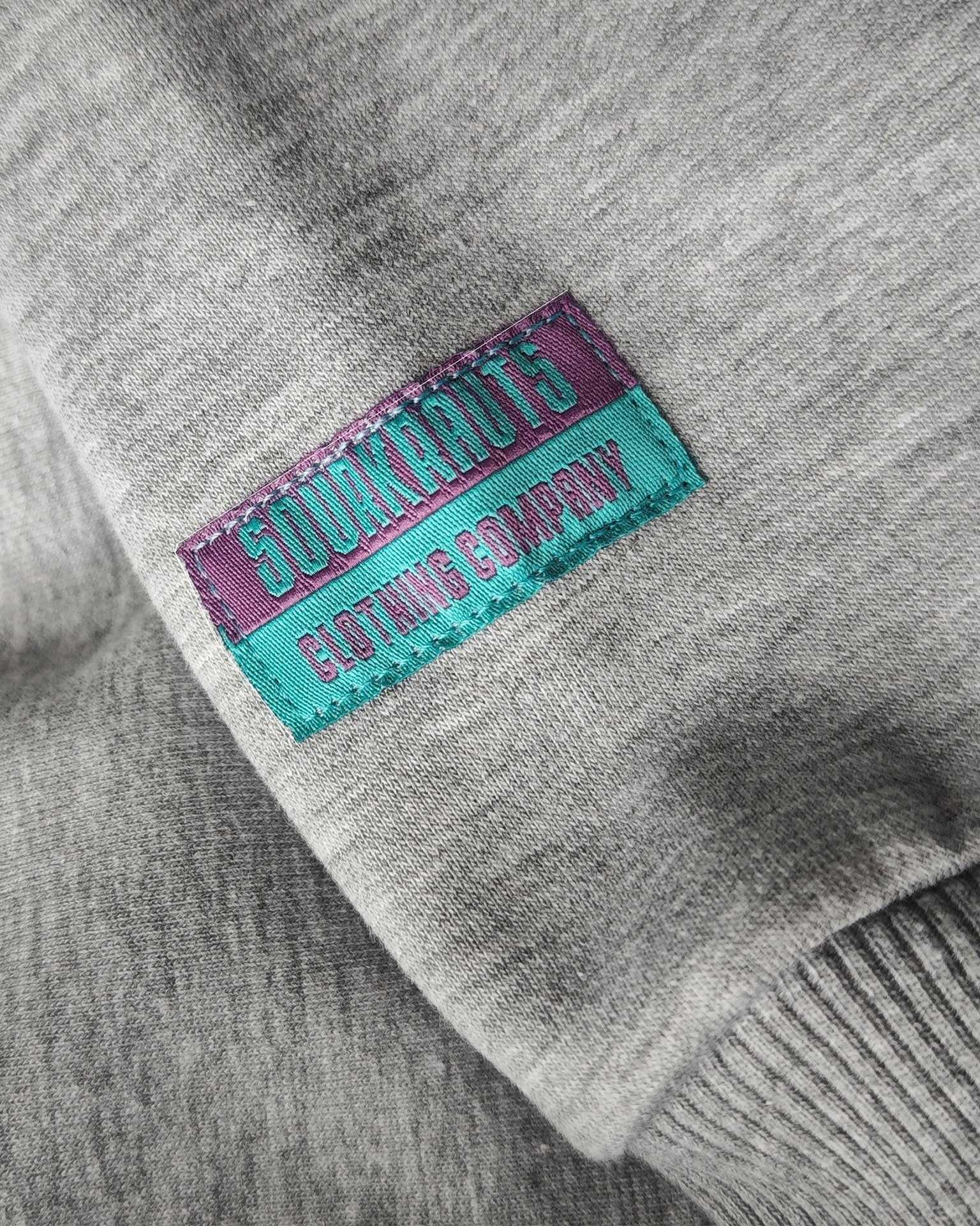 Oversized Unisex Hoodie | Stripes | Gray Melange