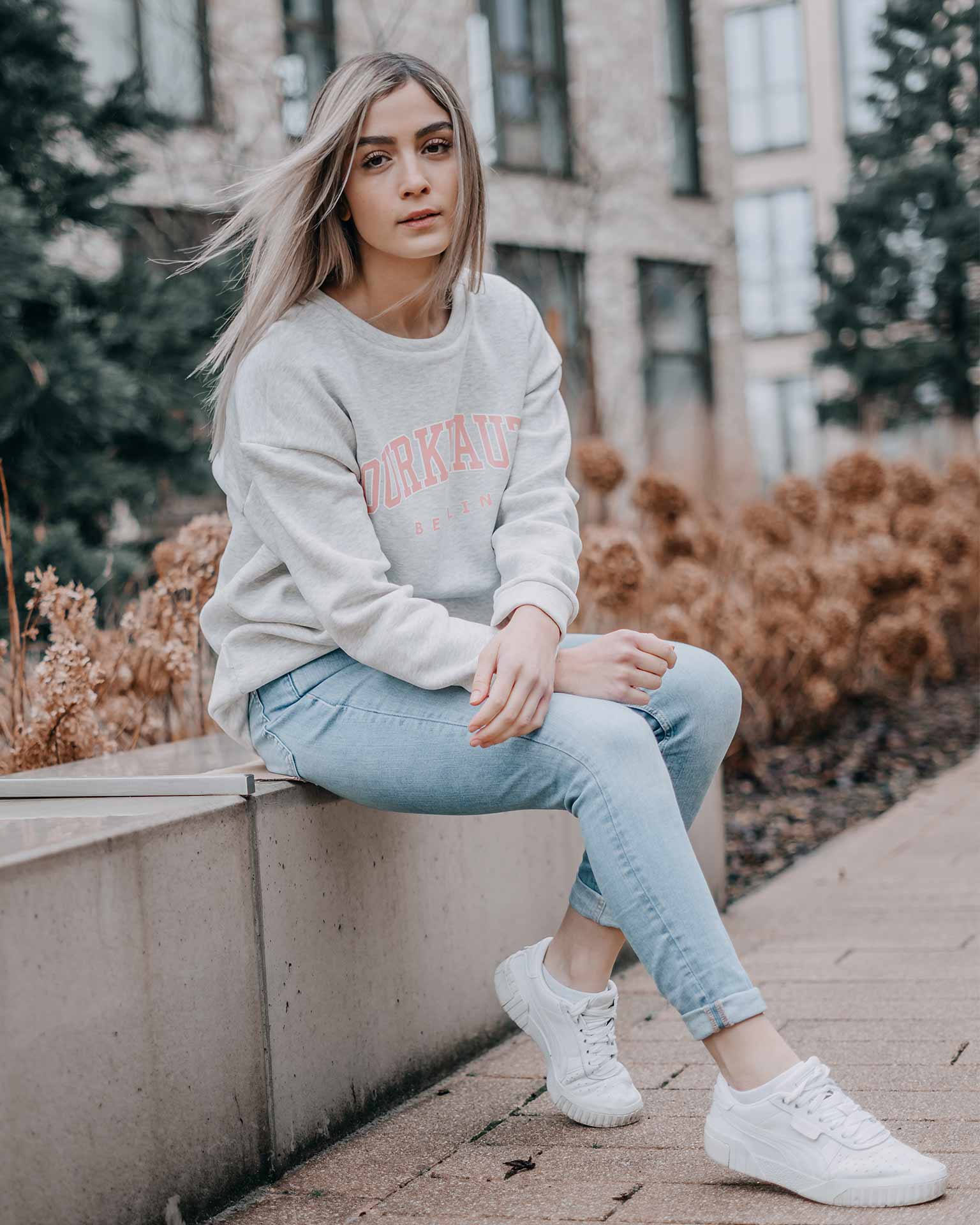 Girlysweater | Aurelia | Grau Meliert