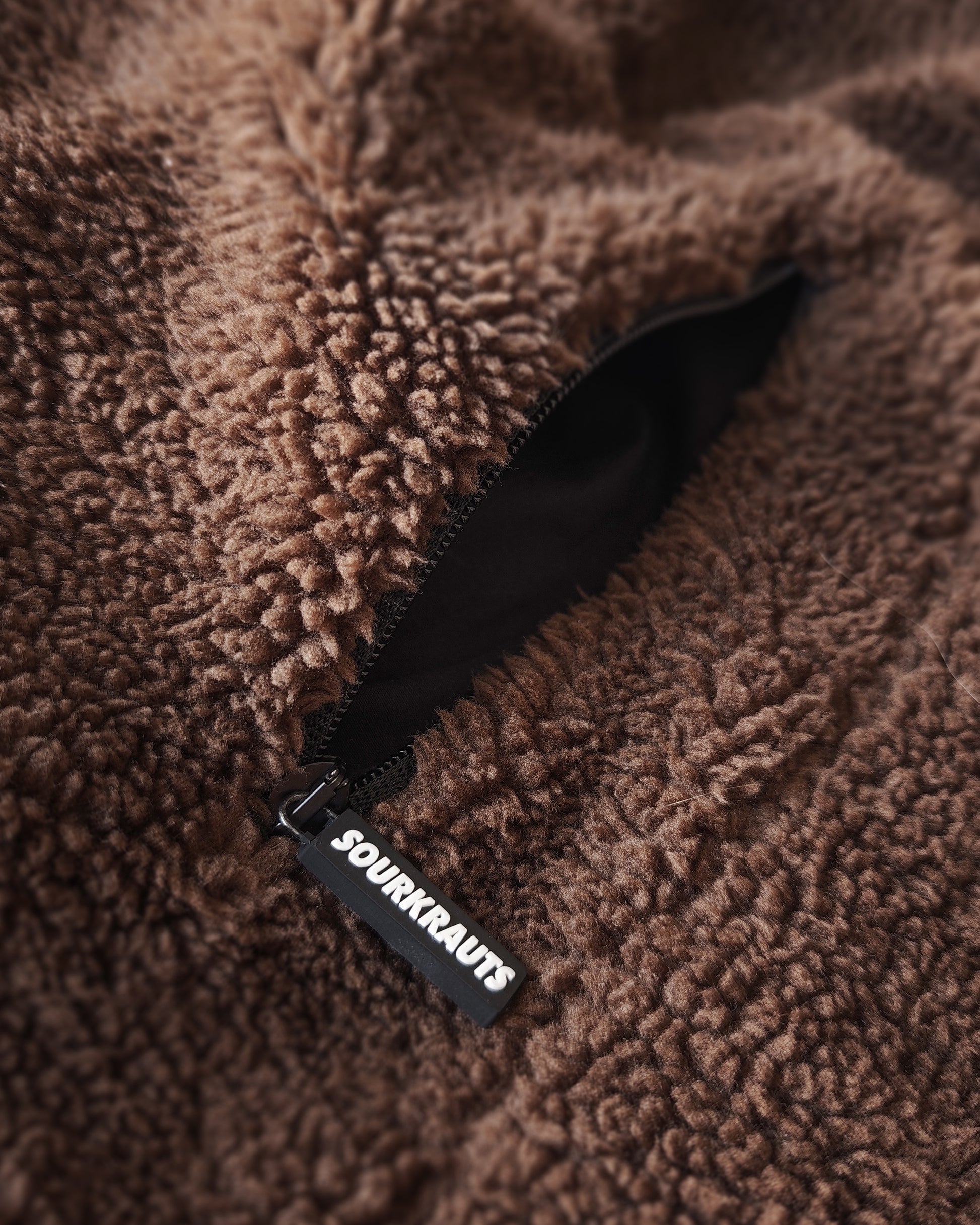 Teddy Jacke | SRKRTS | Braun | Gefüttert