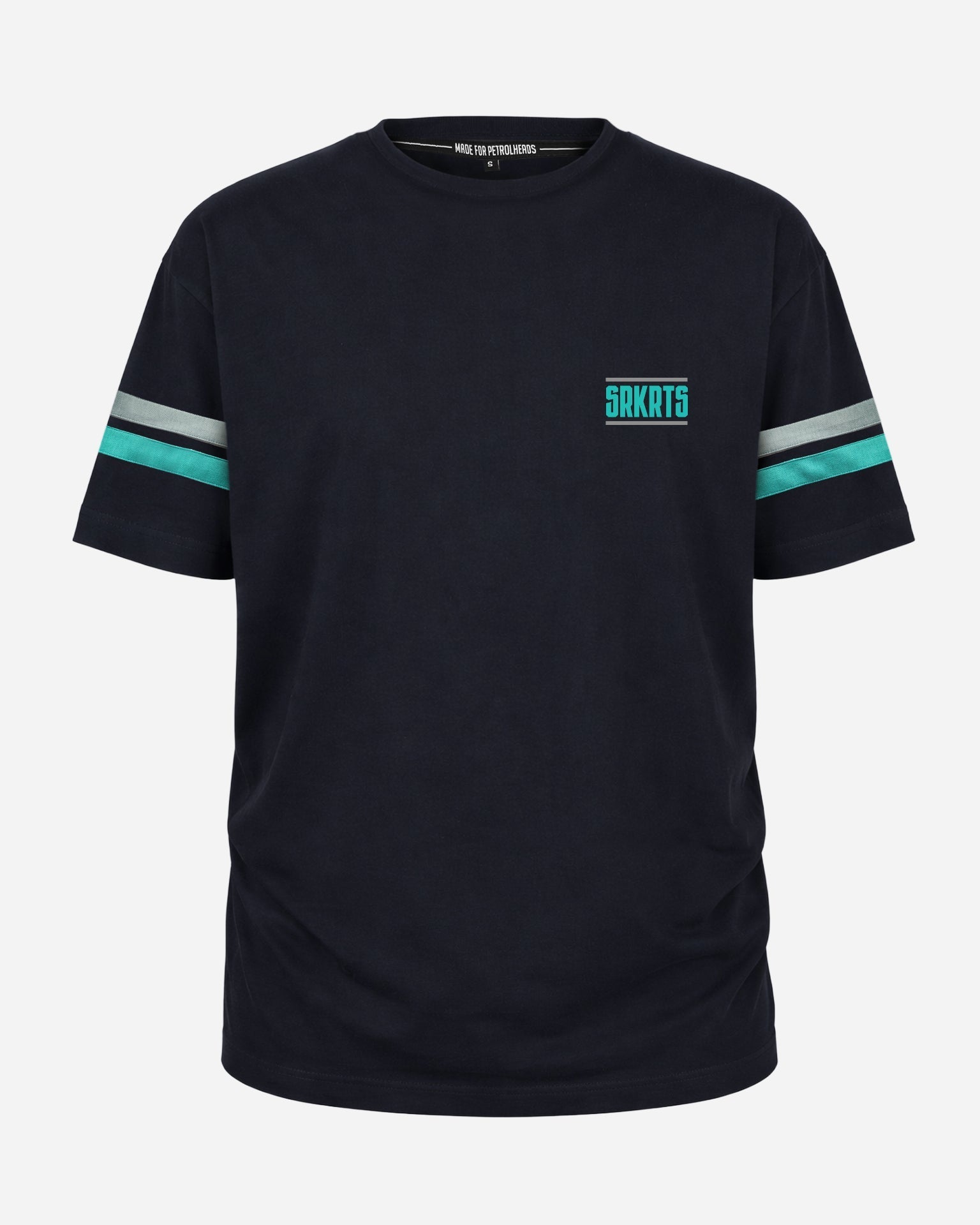 Oversized T-Shirt | Stripes | Black