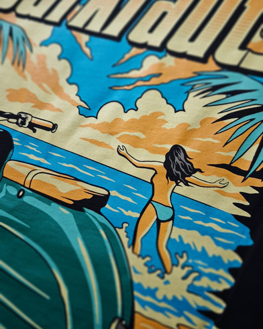 T-Shirt | Swallow Beach | Schwarz
