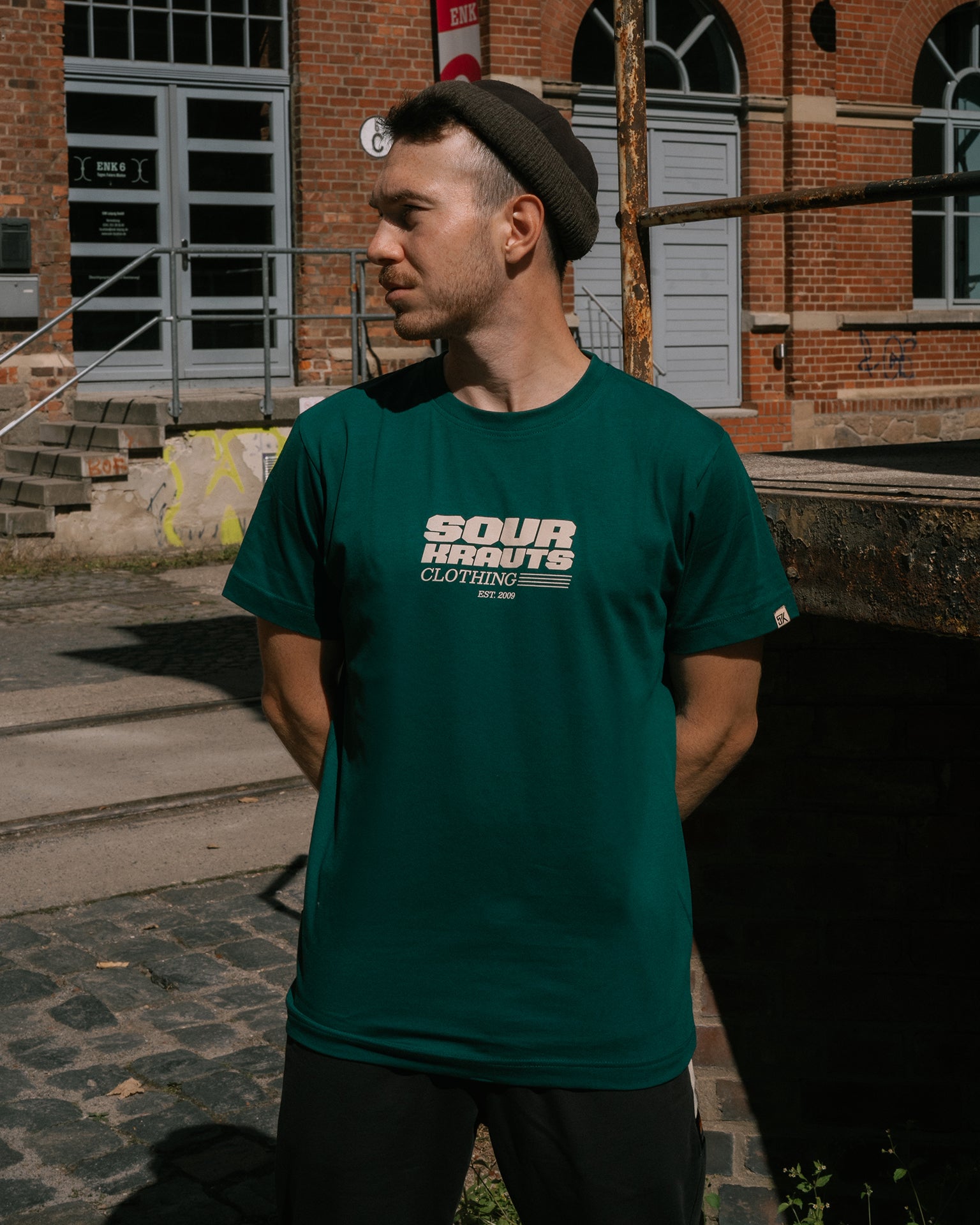 T-Shirt | Young Guys Old Rides  Grün